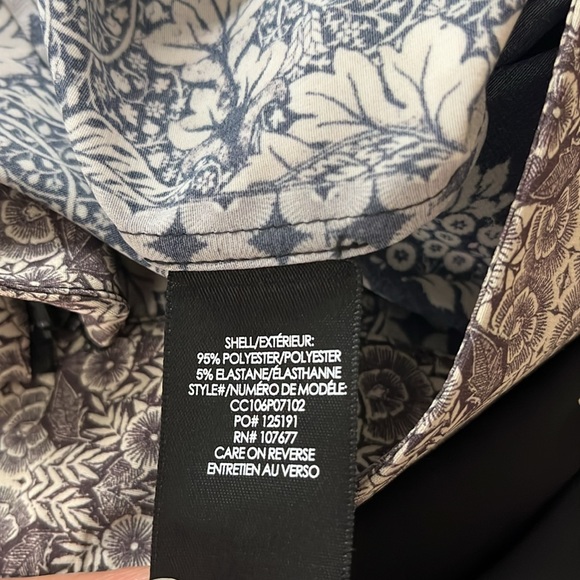 Alice + Olivia Athena Floral Print Wide - Waistband Flared Pants Size 4 - Picture 13 of 13